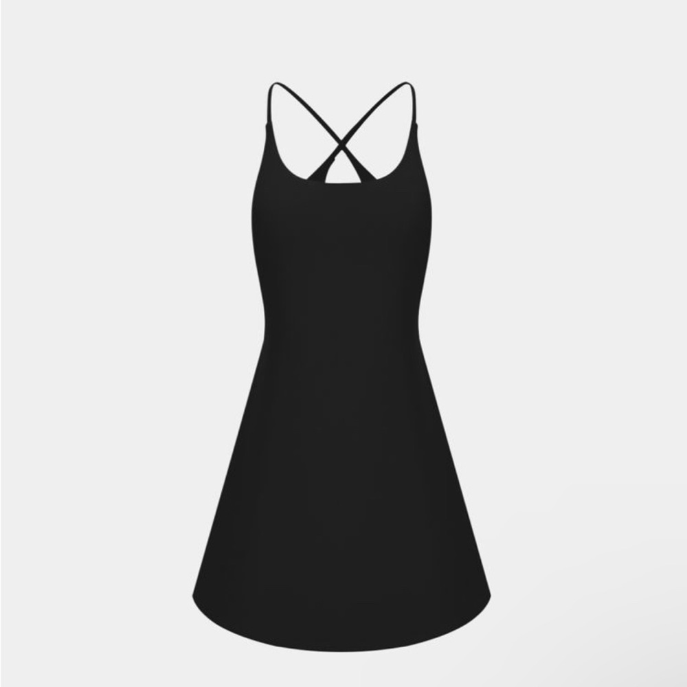 Halara Everyday SoftlyZero Backless 2-in-1 Flare Workout Dress